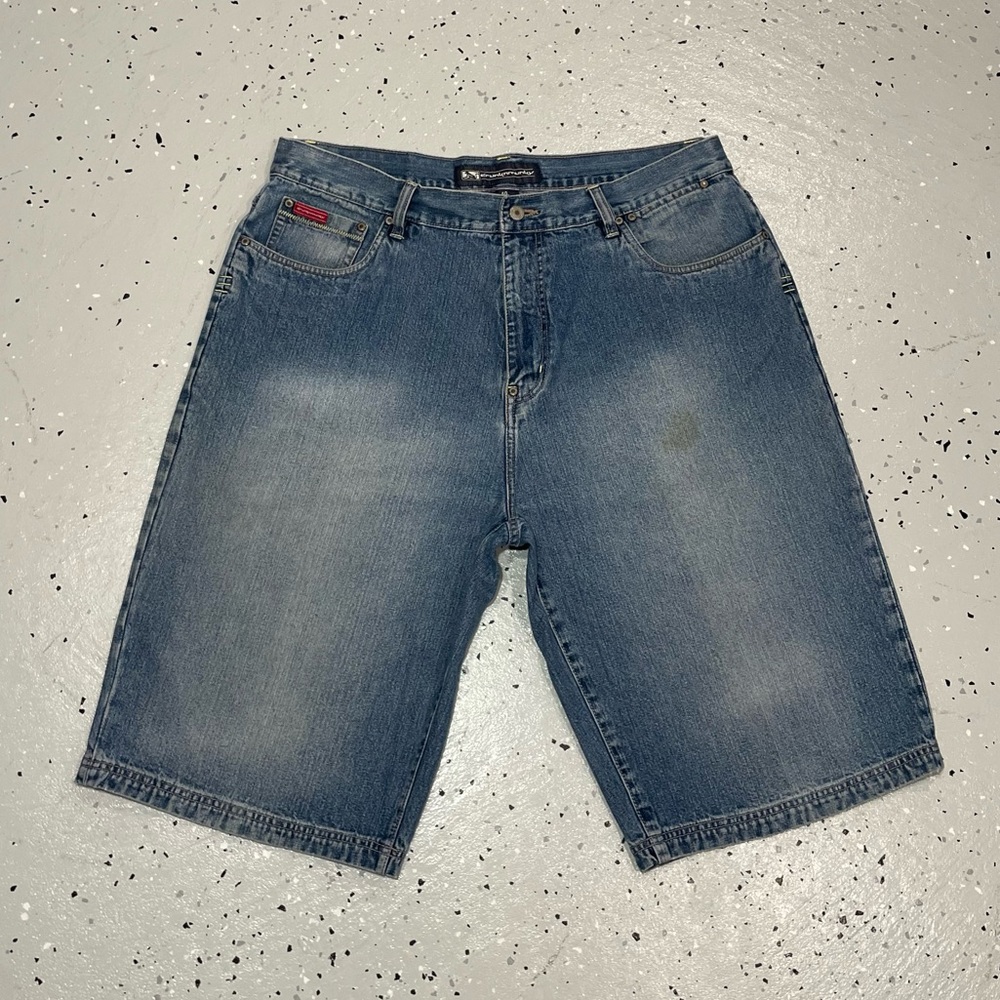 Vintage Y2k Drunknmunky Denim Shorts Mens Size 40 Baggy / Hip Hop